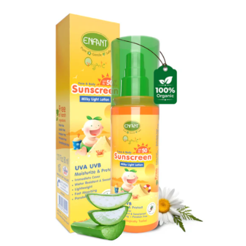 Enfant Face and Body Sunscreen Milky Light Lotion 70Ml