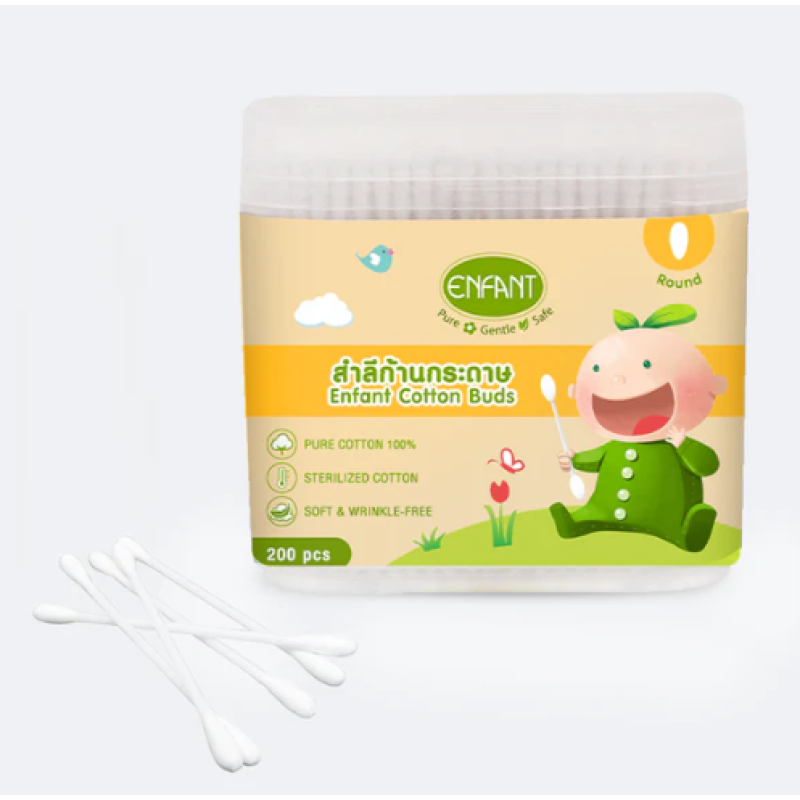 Enfant Cotton Buds Round 200pcs